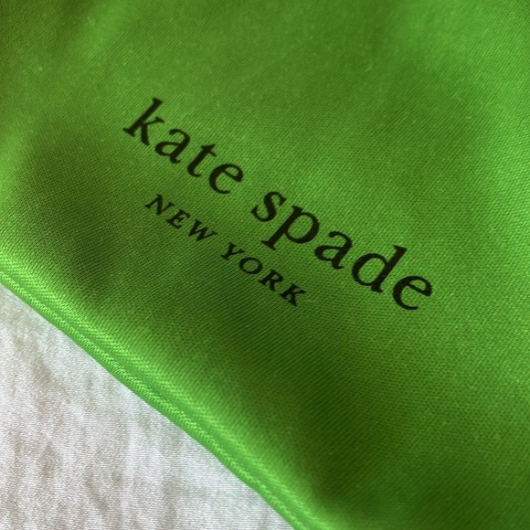 Kate Spade: Black Samantha Cat Eye Sunglasses- Gray gradient- green sleeve - Picture 2 of 16